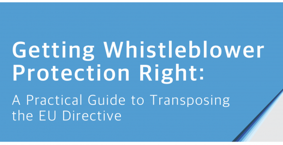 Blueprint launches new online tool and report: Getting Whistleblower Protection Right: A Practical Guide to Transposing the EU Directive
